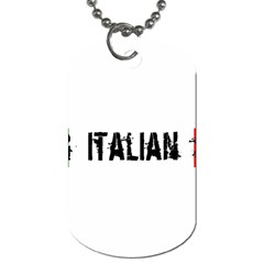 Strong Italian Energy Dog Tag (one Side) by ConteMonfrey