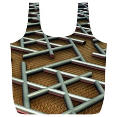 Expression Of Structure Full Print Recycle Bag (xl) by geonetique