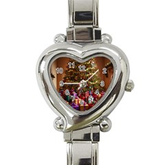 Merry Christmas Heart Italian Charm Watch