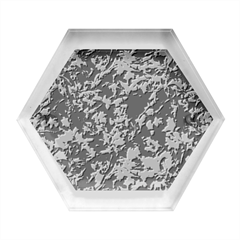 Camouflage Army Survival Uniform Hexagon Wood Jewelry Box by Posterlux