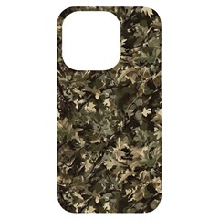 Camouflage Army Survival Uniform Iphone 14 Pro Black Uv Print Case by Posterlux