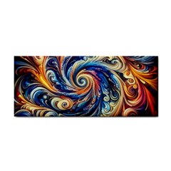 Colorful Motion Abstract Art Hand Towel by ExtraAwesomeSauce