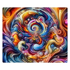 Dynamic Color Vortex Premium Plush Fleece Blanket (small) by ExtraAwesomeSauce