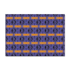 Bitcoin Logo Pattern Sticker A4 (100 Pack) by ExtraAwesomeSauce