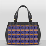 Bitcoin Logo Pattern Oversize Office Handbag Front