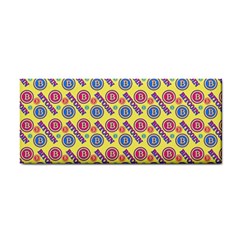 Colorful Bitcoin Pattern Hand Towel by ExtraAwesomeSauce