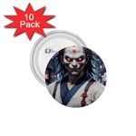 Demon Samurai 1.75  Buttons (10 pack) Front