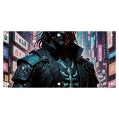 Cyberpunk Demon Samurai Banner And Sign 6  X 3  by AwesomeSauce