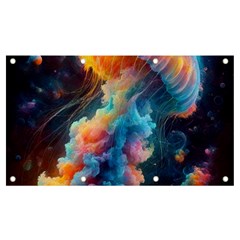 Cosmic Jellyfish Artwork Banner And Sign 7  X 4  by ExtraGoodSauce