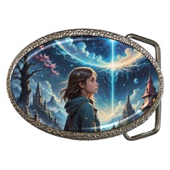 Enchanting Fantasy Night Sky Scene Belt Buckles by ExtraAwesomeSauce