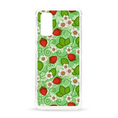 Strawberries Pattern Seamless Samsung Galaxy S20 6 2 Inch Tpu Uv Case by Posterlux