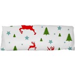 Christmas Texture, Pattern, Red, Craciun, Christmas, Snowflake, 25 x71  Body Pillow Case Dakimakura (Two Sides) Front