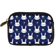 Cute Bunny Pattern, Easter, Koteto Digital Camera Leather Case by kyorashop23