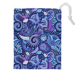 Patterns, Doodles, Pattern, Colorful Drawstring Pouch (5xl) by kyorashop23