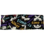 Time Nonlinear Curved Linear 17 x47  Body Pillow Case Dakimakura (Two Sides) Back