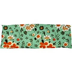 Retro 1960s Flowers Pattern 3 25 x71  Body Pillow Case Dakimakura (two Sides)