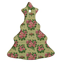 Retro 1880s Flowers Pattern 9 Ornament (christmas Tree)  by violetheavensky