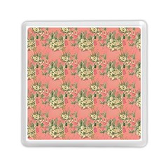 Retro 1880s Flowers Pattern 12 Memory Card Reader (square) by violetheavensky