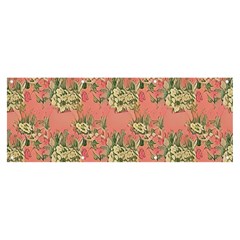 Retro 1880s Flowers Pattern 12 Banner And Sign 8  X 3  by violetheavensky