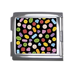 Ecstasy Pills Pattern Mega Link Italian Charm (18mm) by Valentinaart