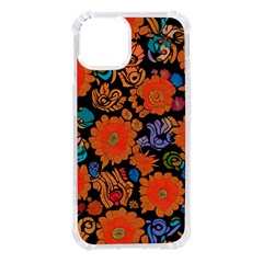 Mid Century Retro Floral 1970s 1960s Pattern 49 Iphone 14 Tpu Uv Print Case by violetheavensky