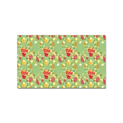 Retro 1880s Flowers Pattern 17 Sticker (rectangular) by violetheavensky