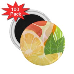 Citrus Fruit Healthy Vitamin 2 25  Magnets (100 Pack)  by Paksenen