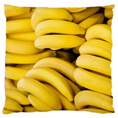 Bananas, Macro, Fruits, Ripe Bananas Large Cushion Case (two Sides) by kyorashop23