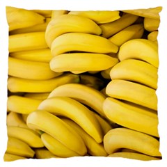 Bananas, Macro, Fruits, Ripe Bananas Standard Premium Plush Fleece Cushion Case (one Side) by kyorashop23