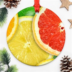 Fruit, Lemon Ornament (round) by kyorashop23