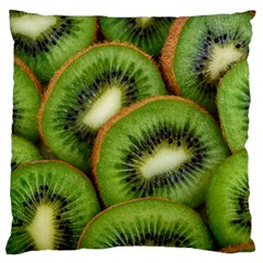 Kiwi Texture, Background With Kiwi, Fruits, Kiwi Large Cushion Case (one Side) by kyorashop23