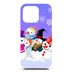 Let s Have Fun With Snowmen Iphone 16 Pro Black Uv Print Pc Hardshell Case