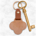 Orange, Slices, Fruit, Citrus Engraved Wood Key Chain Front