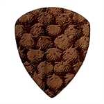 Strawberry Texture, Macro, Ripe Strawberry Square Wood Guitar Pick Holder Case And Picks Set Pick