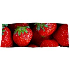 Strawberry, Berries, Fresh, Red 15 x40  Body Pillow Case Dakimakura (two Sides) by kyorashop23