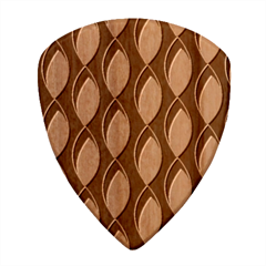 Brown Minimalist Leaves Wood Guitar Pick (set Of 10) by ConteMonfrey