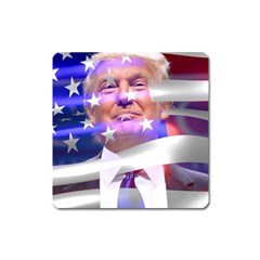 Donald Trump Flag Square Magnet by vintagetrump