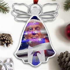 Donald Trump Flag Metal Loving Angel Silver  by vintagetrump