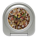 Firefly Floral Art For Print On Fabric; Fashion, Style, Handmade Design 87878 (4) Travel Alarm Clock Front