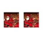 Christmas Art Cufflinks (Square) Front(Pair)