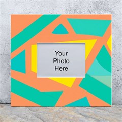 Geometric Design 02 White Wall Photo Frame 5  X 7  by myclothy