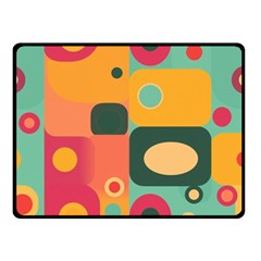 Geometric Design 08 Two Sides Fleece Blanket (small)