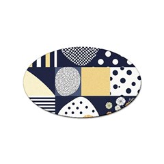 Geometric Design 10 Sticker Oval (10 Pack) by myclothy