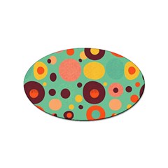 Geometric Design 11 Sticker Oval (10 Pack) by myclothy