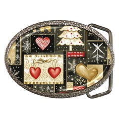 Christmas Reindeer Belt Buckles by Posterlux