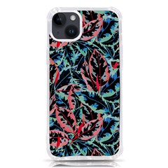 Leaves Pattern Patterns Colorful Iphone 14 Plus Tpu Uv Print Case by Posterlux