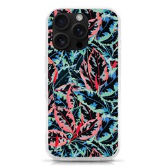 Leaves Pattern Patterns Colorful Iphone 16 Pro Tpu Uv Print Case by Posterlux