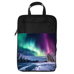 Northern Lights Aurora Night Nature Foldable Shoe Storage Bag by Posterlux