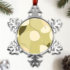 Minimalist Pattern With Simple Lines And Shapes, Creating A Clean And Modern Aesthetic 01 Metal Small Snowflake Ornament by myclothy