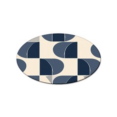 A Minimalist Pattern With Simple Lines And Shapes, Creating A Clean And Modern Aesthetic 04 Sticker Oval (10 Pack) by myclothy